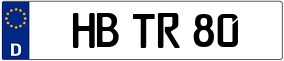 Trailer License Plate